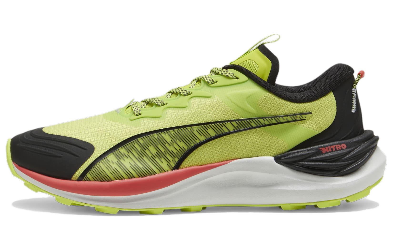 PUMA Electrify Nitro Slip Resistant Running Shoes Men's Green Black