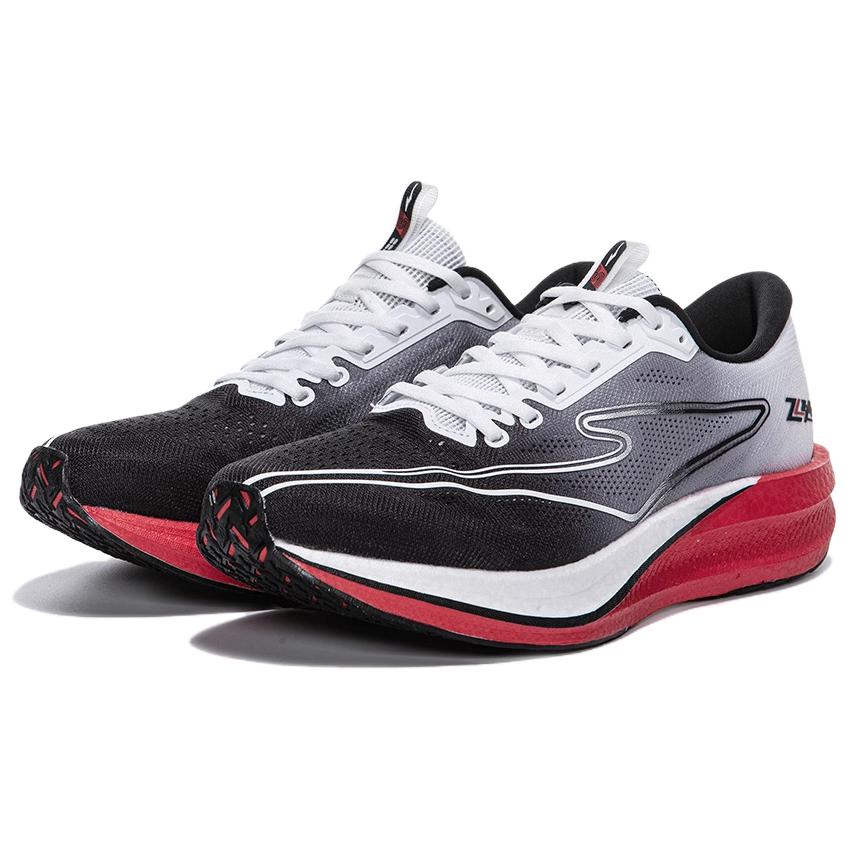 Erke Cushioning Rebound Low top Qi Technology Casual Running Shoes Men’s Black White Red