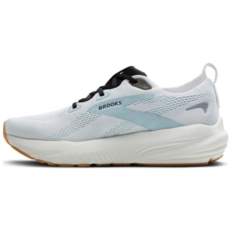 Brooks Brooks Glycerin 22 Comfortable and versatile, balanced, shock-absorbing, non-slip, wear-resistant, low-top, marathon long-distance running shoes, men's white blue