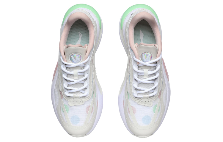 Li Ning V8 Cushioning Low top Running Shoes Women’s Pearl White