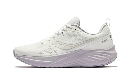 Saucony LANCER Gun Rider 3 EVA Cushioning Breathable Coverage Low top Casual Running Shoes Women's White Purple
