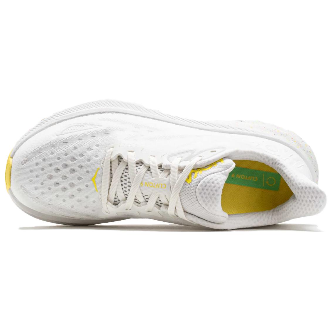 HOKA ONE ONE Clifton 9 White Lemonade