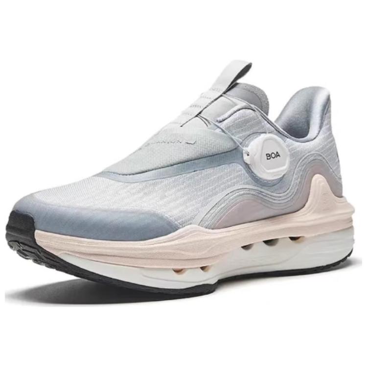 Anta Slip Resistant Abrasion Resistant Slip Resistant Abrasion Resistant Low top Running Shoes Women’s Pink White Gray