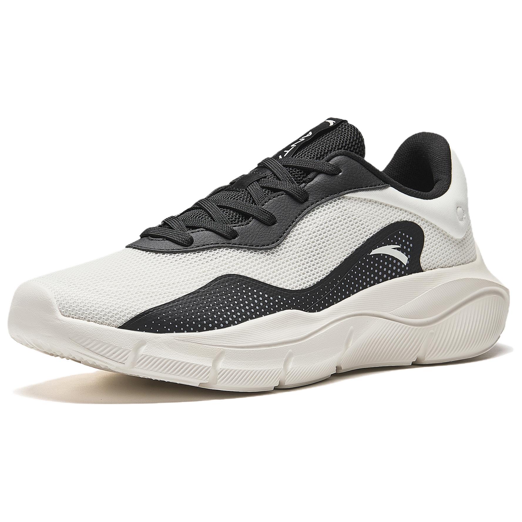 Anta Cushioning Breathable Low top Training Running Shoes Men’s Black White