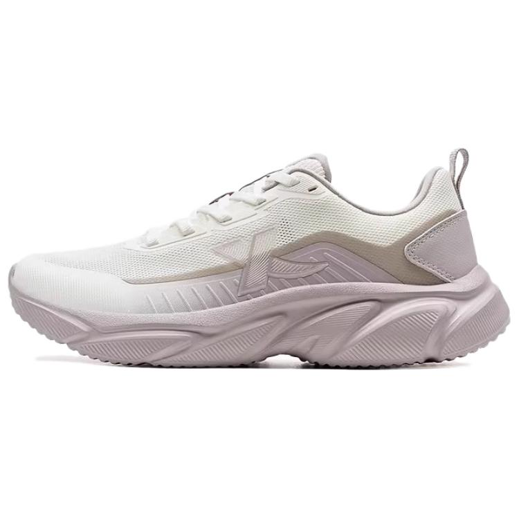 XTEP Slip Resistant, Abrasion Resistant, Breathable Low top Casual Running Shoes Women’s Sail White Silent Gray