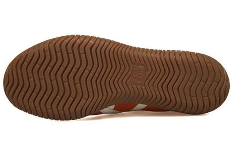 Onitsuka Tiger Tsunahiki Cow Leather, Synthetic Leather Abrasion Resistant Low top Casual Running Shoes Unisex Orange