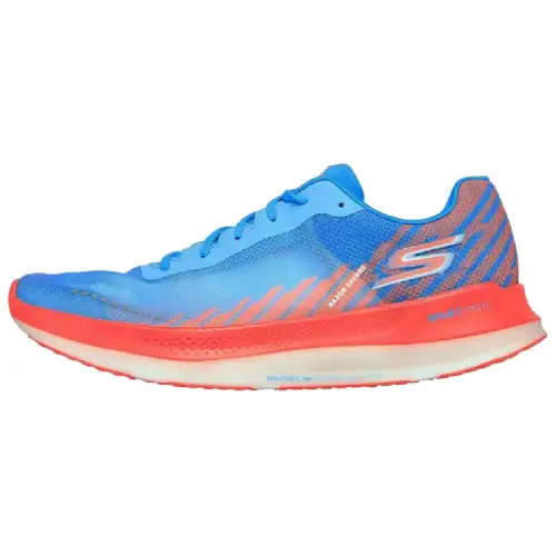 Skechers GO RUN Abrasion Resistant, Breathable, Lightweight Low top Running Shoes Men's Blue Red