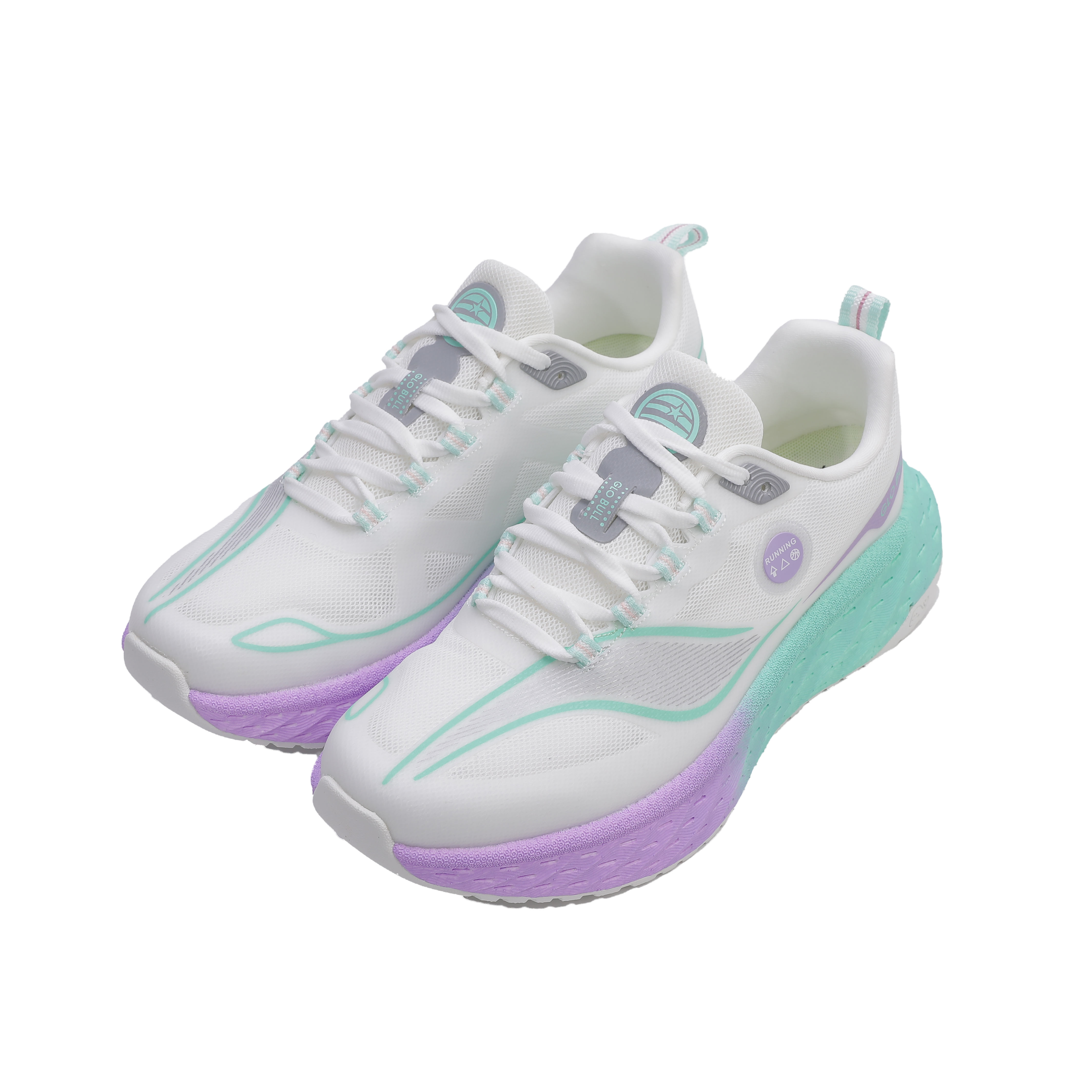 GLO BULL Cushioning Slip Resistant Abrasion Resistant Breathable Lightweight Rebound