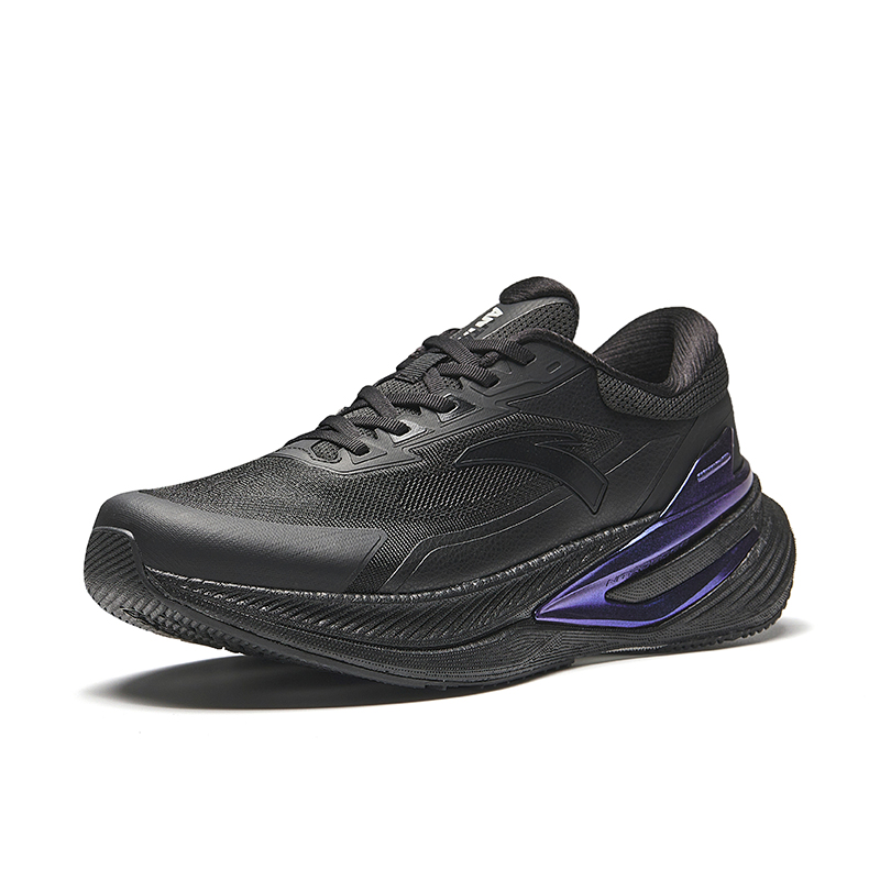 Anta Abrasion Resistant, Breathable, Lightweight Low top Running Shoes Men’s Basic Black