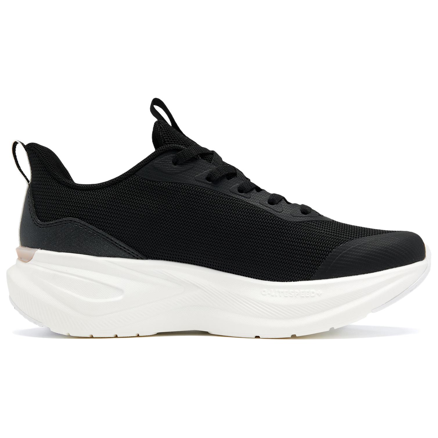 QIAODAN Low top Casual Training Sprint Running Shoes Women’s Black Gray
