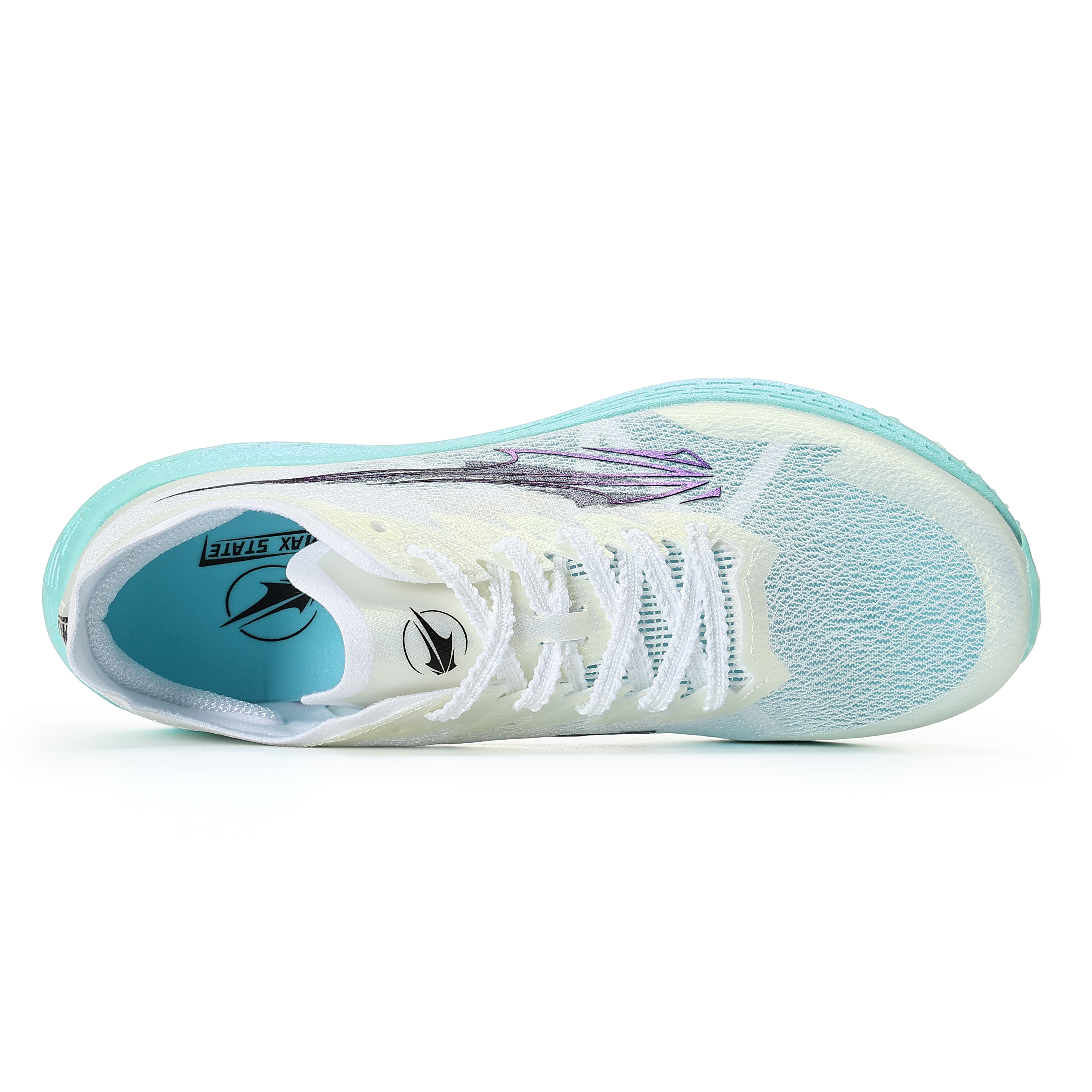 XINGHUOLI Low top Sprint Racing Thin Sole Running Shoes Unisex Oxygen Blue