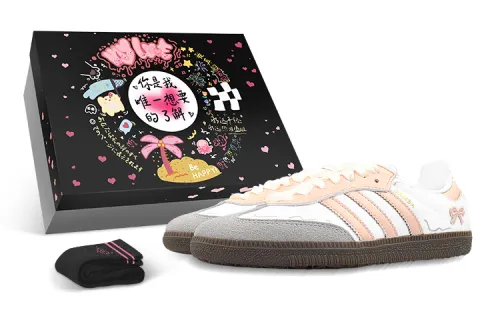 Adidas Originals Samba Low top Skateboard Shoes Unisex White Pink