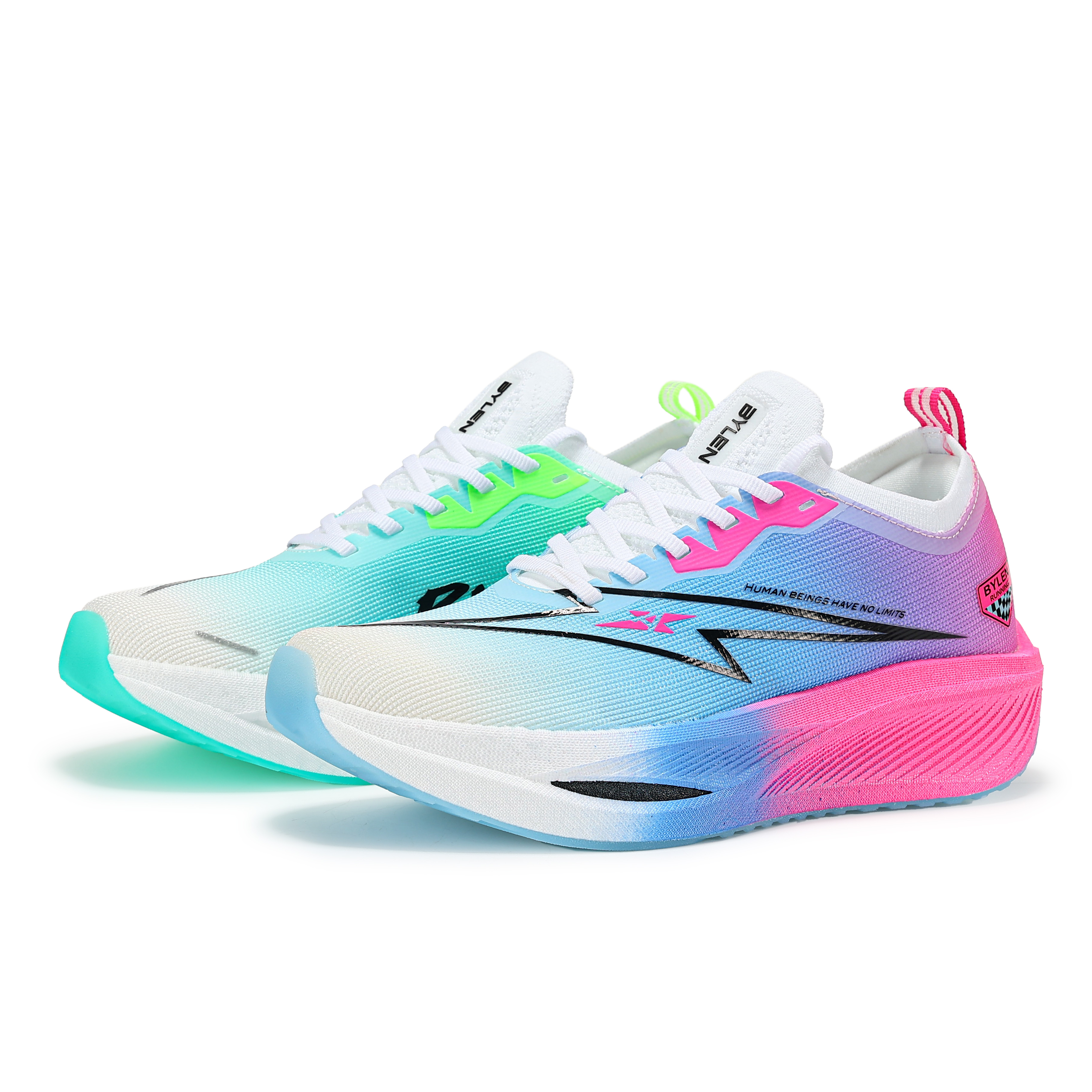 BYLEN Cushioning Slip Resistant Abrasion Resistant Low top Running Shoes Unisex Mismatched Color Dreamer