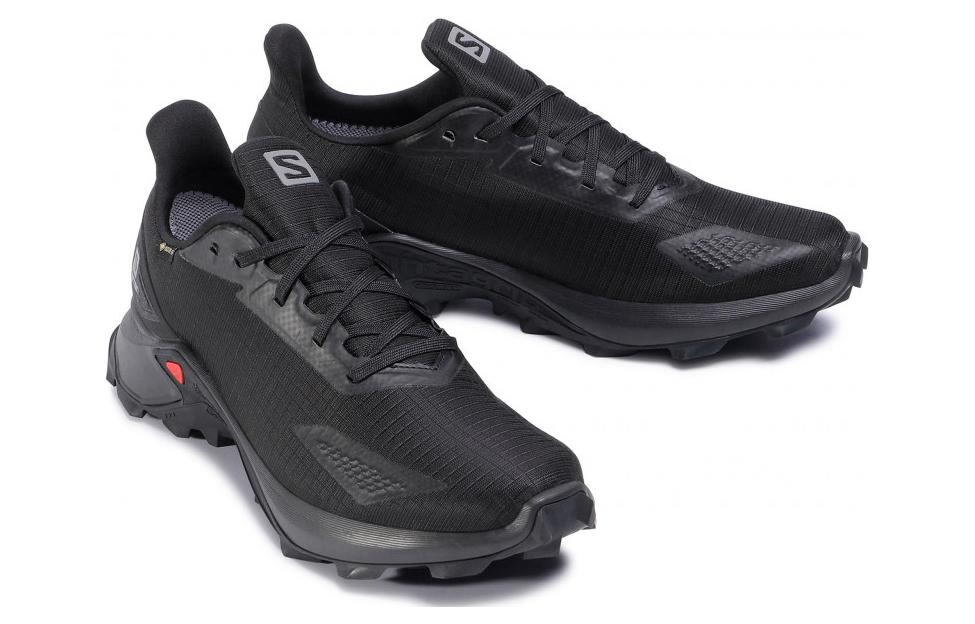 SALOMON ALPHACROSS Fabric Abrasion Resistant Breathable Low top Running Shoes Men’s Black