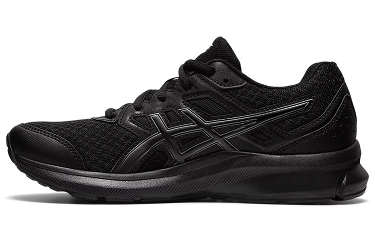 Asics Jolt 3 comfortable and versatile fabric low-top casual running shoes women's standard black