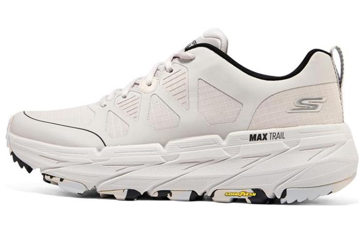 Skechers Skechers MAX CUSHIONING PREMIER TRAIL Premier Trail Xingmai series comfortable mesh TPU wear-resistant low-top running shoes men's natural color
