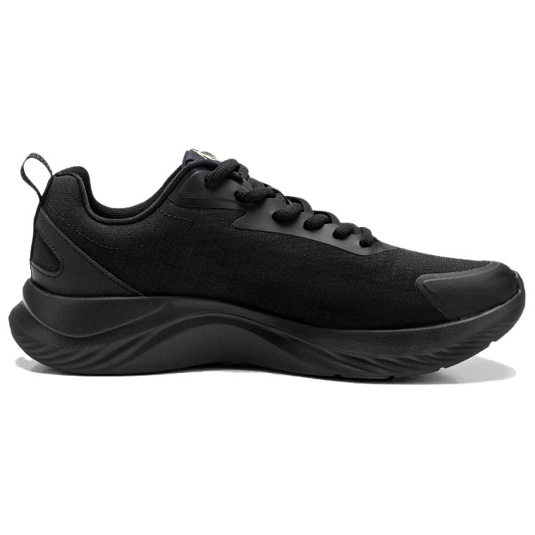 QIAODAN Slip Resistant Abrasion Resistant Low top Casual Sprint Running Shoes Men’s Black Gold