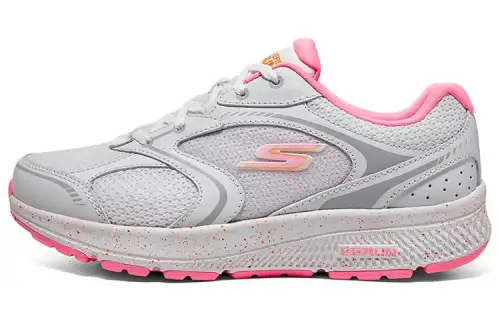 Skechers Go Run Consistent Comfortable Cushioning, Wear Resistant Low top Casual Running Shoes Women's White Pink