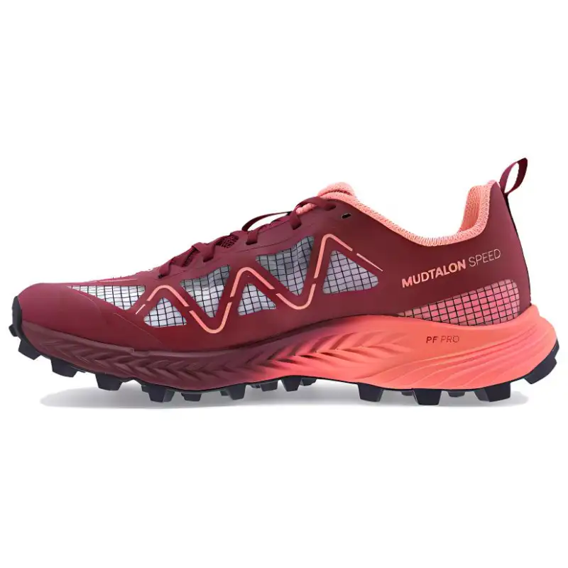 INOV 8 Cushioning Lightweight Low top Trail Running Shoes Women's Burgundy