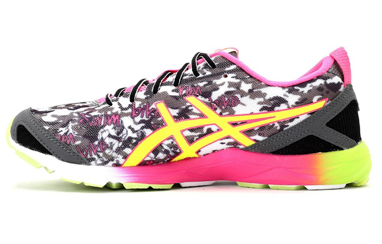 Asics Gel Hyper Tri Abrasion Resistant Low top Running Shoes Women's Black Yellow