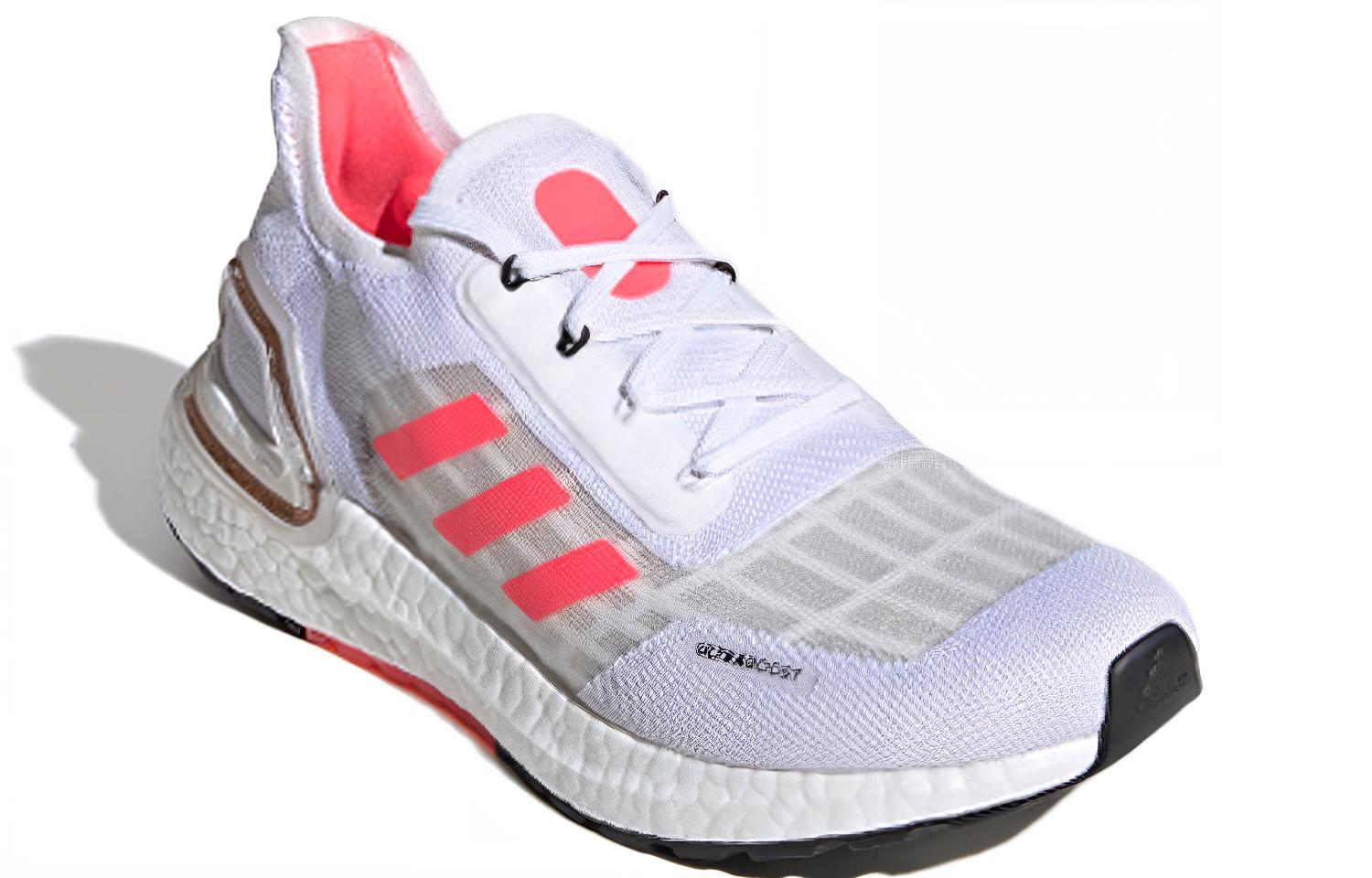 Женские кроссовки adidas (бело-розовые) — фото 3