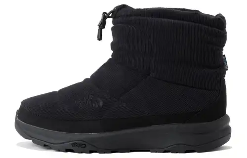 THE NORTH FACE Nuptse Thermal Waterproof Thermal Waterproof Short Outdoor Boots Unisex Black