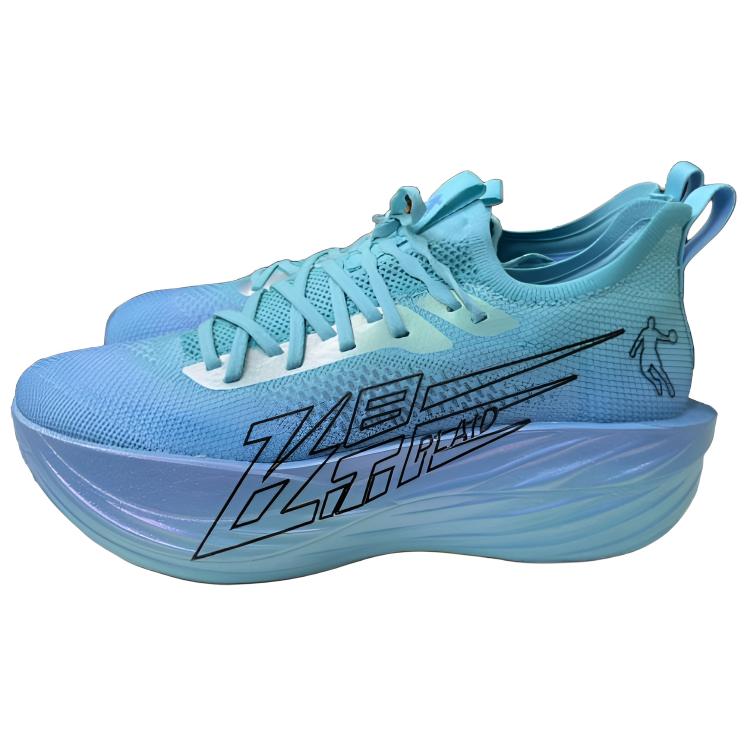 QIAODAN Feiying Plaid 1.5 Running Shoes Men’s Low Top Angel Blue/Fresh Blue