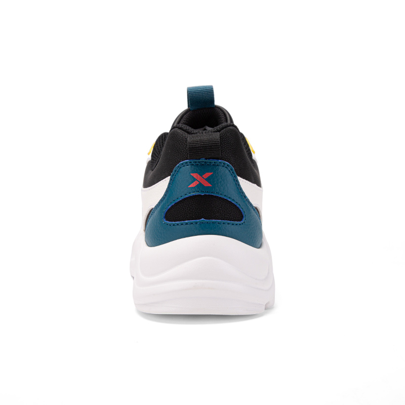 XTEP Cushioning Abrasion Resistant Cushioning, Wear Resistant Low top Running Shoes Men’s White Black Blue