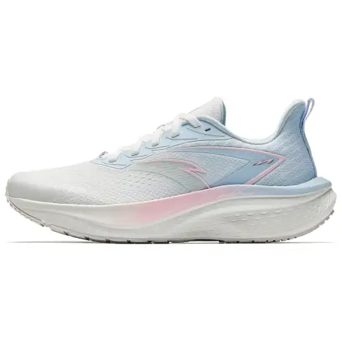 Anta Mach 5SE Low top Full Length PG7 Casual Physical Fitness Test & Exam Running Shoes Women's White Blue Pink