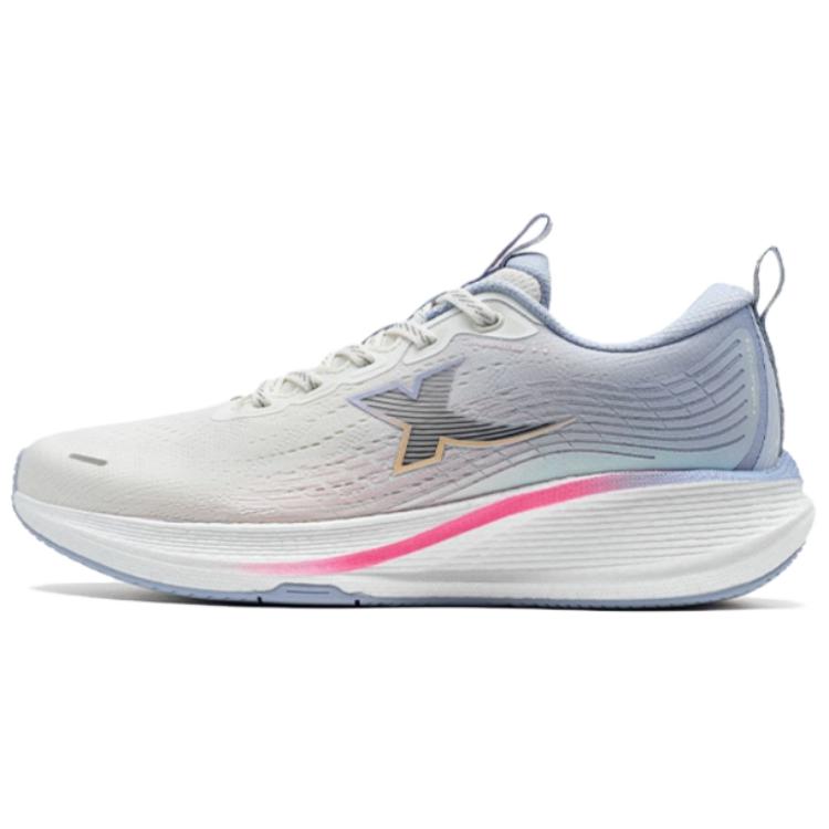 XTEP Cushioning Slip Resistant Low top Casual Running Shoes Women’s White Purple Pink
