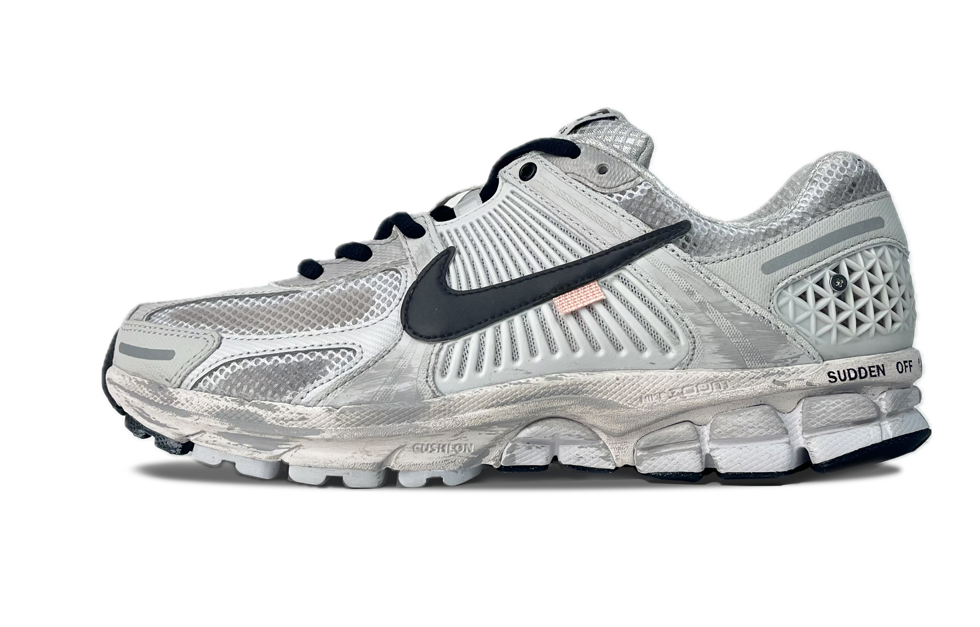 Nike Zoom Vomero 5 Slip Resistant Abrasion Resistant Low top Running Shoes Unisex White Gray
