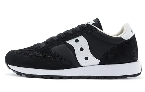 Saucony Jazz Abrasion Resistant Breathable Low top Running Shoes Men's Black White Standard M