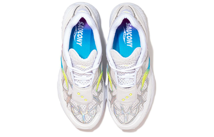 saucony Grid Web Iridescent White