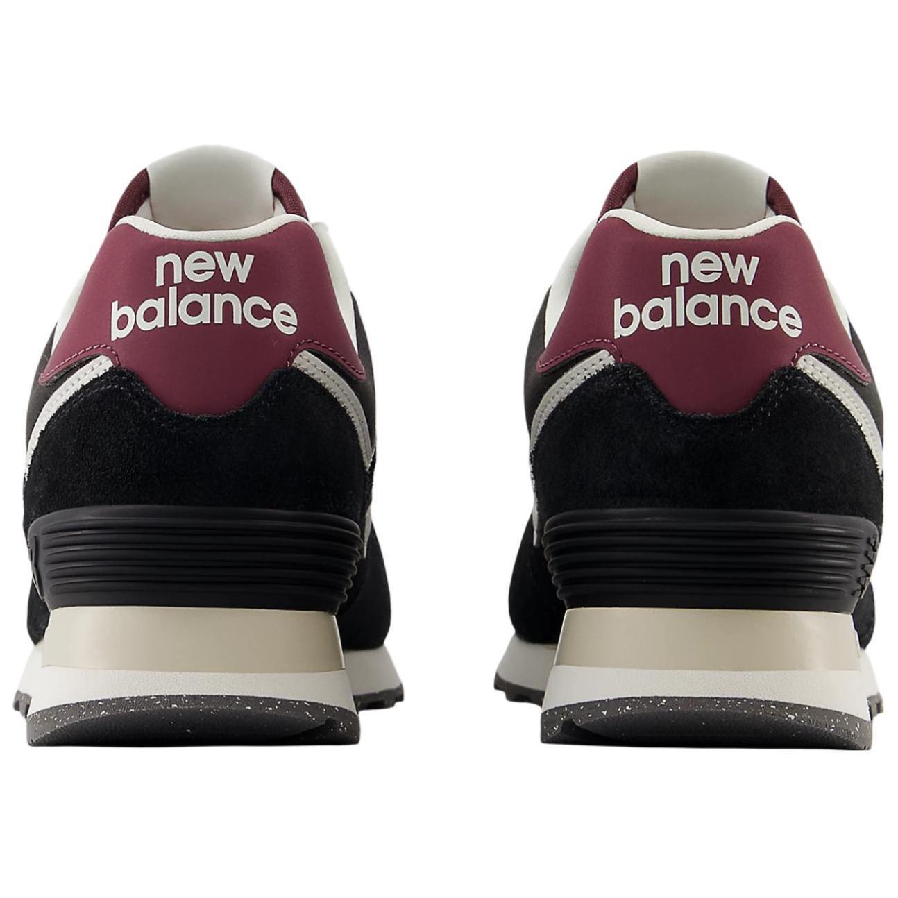Женские кроссовки New Balance 574 WMNS (черно-белые) — Чёрныйбелый — фото 5