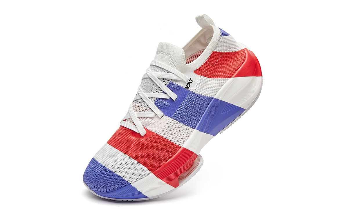 VOIT Running Shoes Unisex Low Top White/Blue/Red