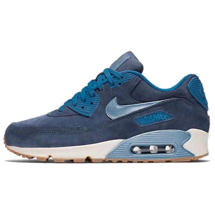 Nike Air Max 90 Abrasion Resistant Abrasion Resistant Low top Running Shoes Women’s Dark Blue