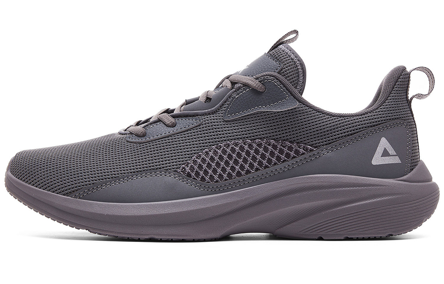 PEAK Cushioning Abrasion Resistant Lightweight Breathable Slip Resistant Low top Running Shoes Men’s Gray
