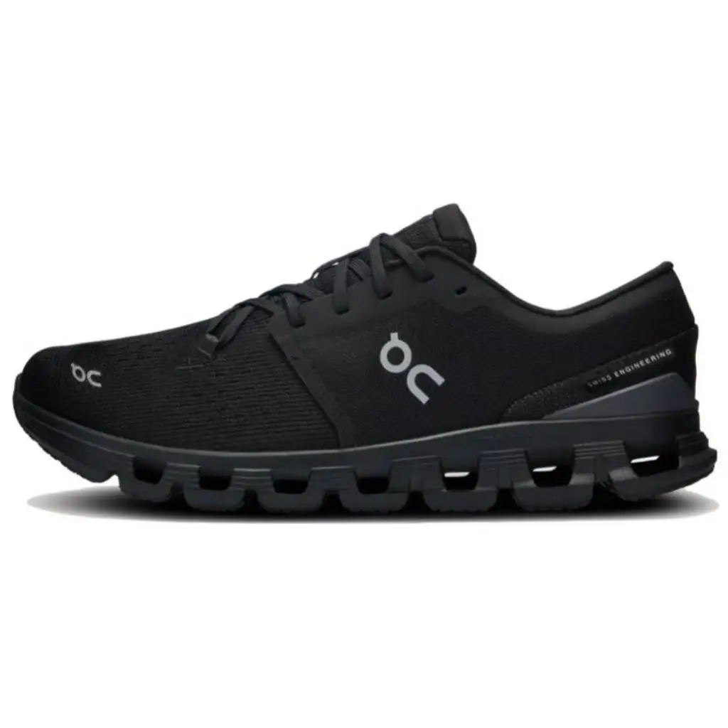 On Cloud X4 Comfortable Versatile Low Top Trail Training Running Shoes Men Black