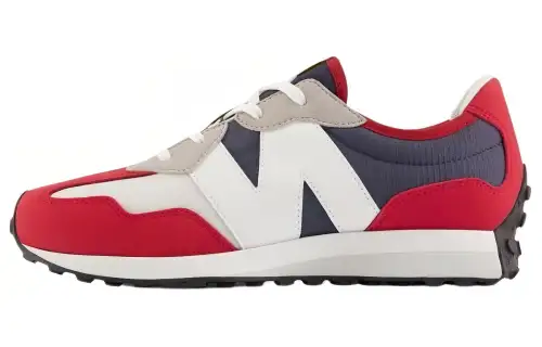 327 New Balance Big Kid 'Team Red Natural Indigo'