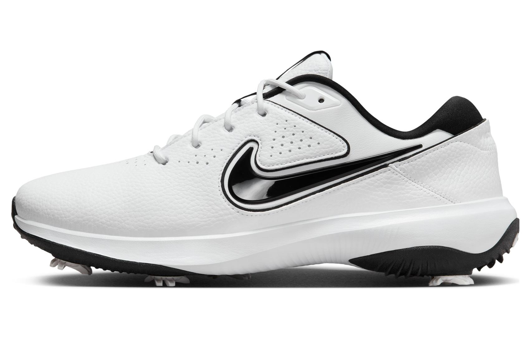 Nike Victory Pro 3 shock-absorbing, anti-slip and wear-resistant low-top golf shoes men's white and black