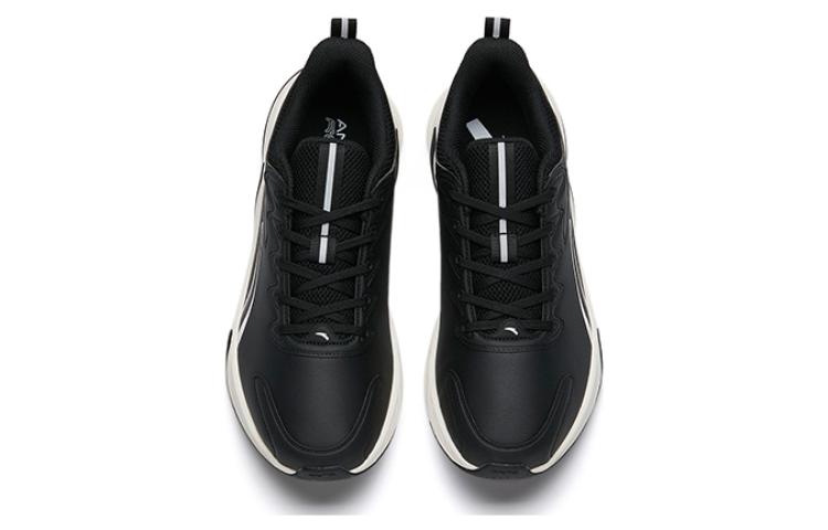 Anta Cushioning Slip Resistant Abrasion Resistant Low top Running Shoes Men’s Black White