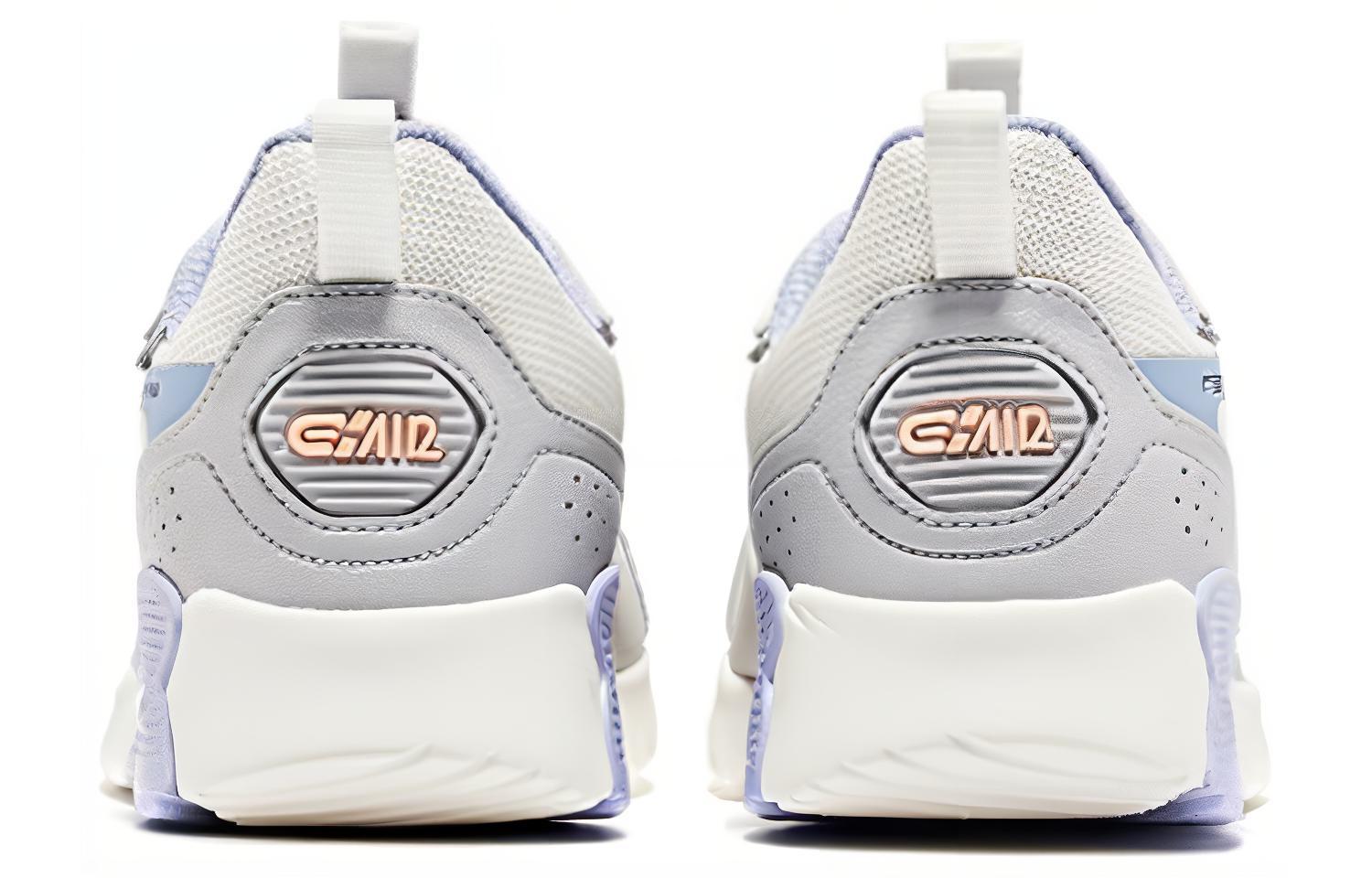 Erke Comfortable Cushioning Slip Resistant Abrasion Resistant Low top Running Shoes Women’s White Purple