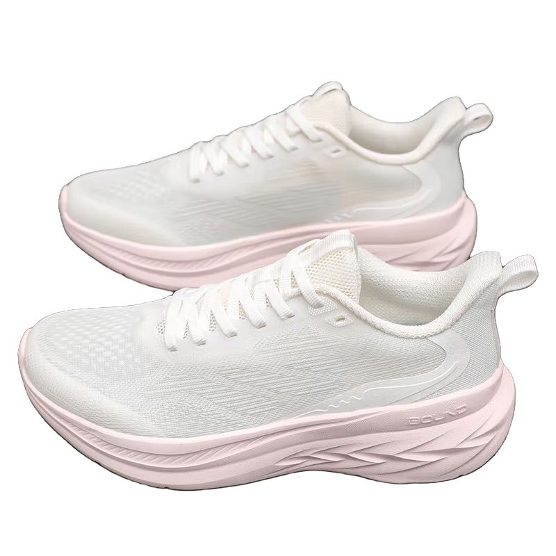361° Slip Resistant, Abrasion Resistant, Breathable Low top Casual Running Shoes Women’s White Pink
