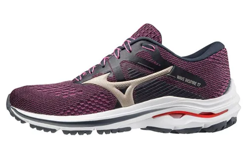 Mizuno Wave Inspire 17 Running Shoes Women's Low Top Purple/Black