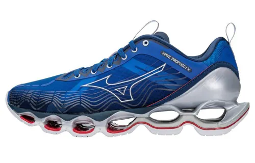 Mizuno Prophecy X Running Shoes Men's Low Top Blue/Silver