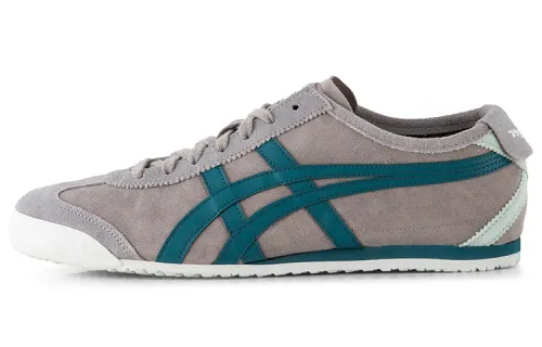 Onitsuka Tiger MEXICO 66 Abrasion Resistant Low top Running Shoes Men's Gray Blue