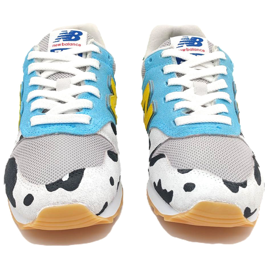 New Balance NB 373 Slip Resistant, Abrasion Resistant, Lightweight Low top Casual Running Shoes Unisex White Blue