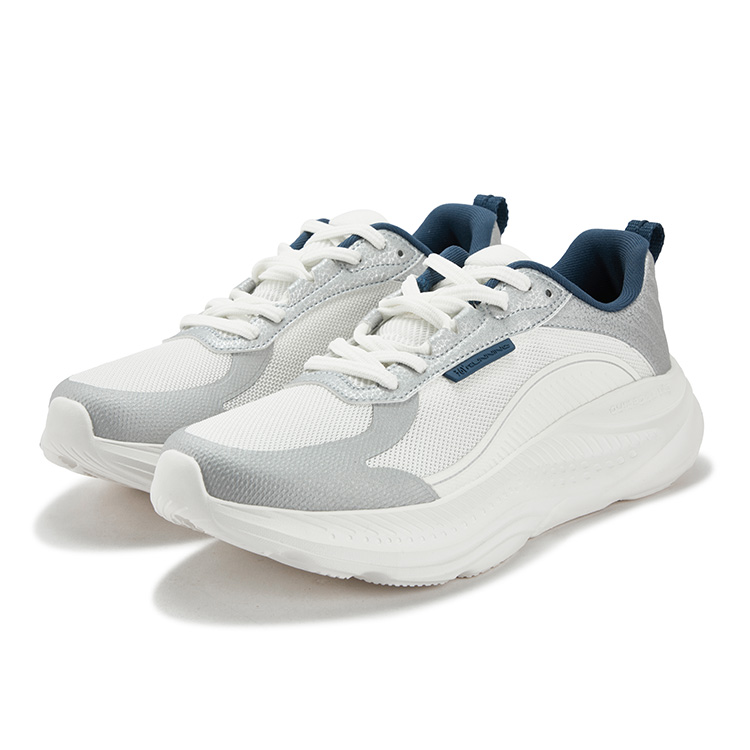 361° Star Leap Cushioning, Wear Resistant Low top Casual Running Shoes Men’s Silver White