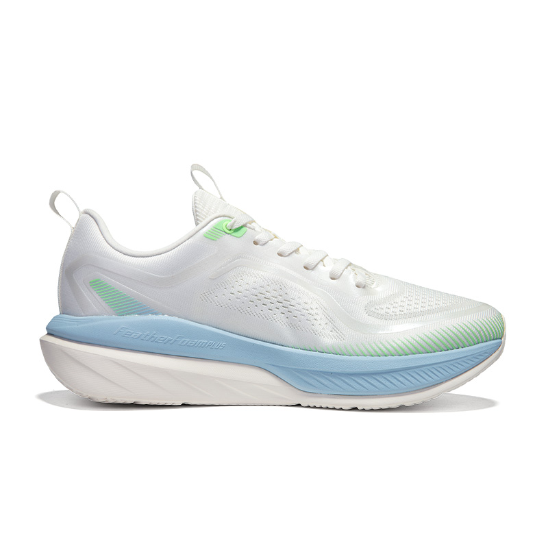 XTEP Cloud DC Cushioning Slip Resistant Lightweight Low top Running Shoes Men’s White Blue