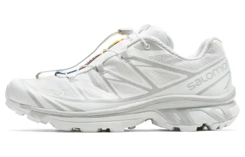 SALOMON XT 6 Outdoor Sports Low top Casual Trail Running Training City Commuting Running Shoes Unisex Glacier White